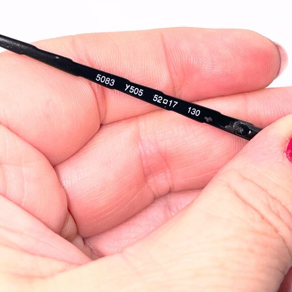 Yves Saint Laurent YSL 5083 Y505 Black Round Eyeglass Frames Made in Italy 90s - Picture 7 of 12